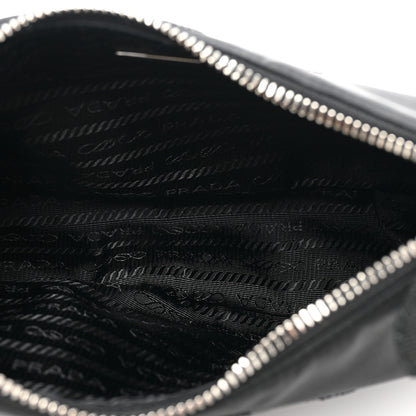Prada Nylon Sequin Embellished Polka Dot Re-Edition 2005 Shoulder Bag Black 6 of 9