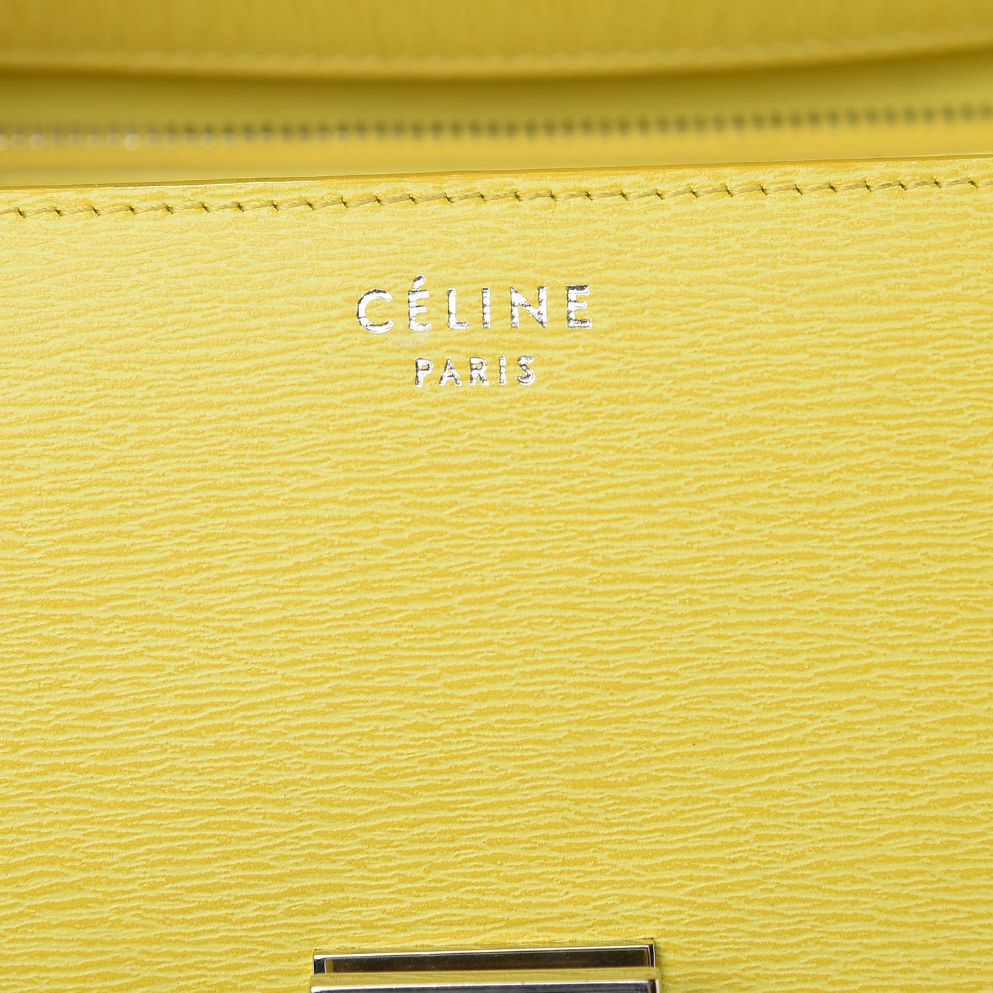 Liege Calfskin Medium Classic Box Flap Bag Fluo Yellow