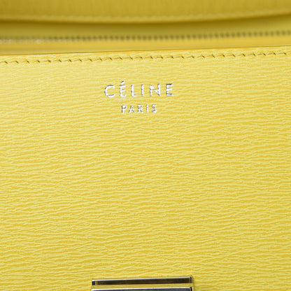 Celine Liege Calfskin Medium Classic Box Flap Bag Fluo Yellow 6 of 13