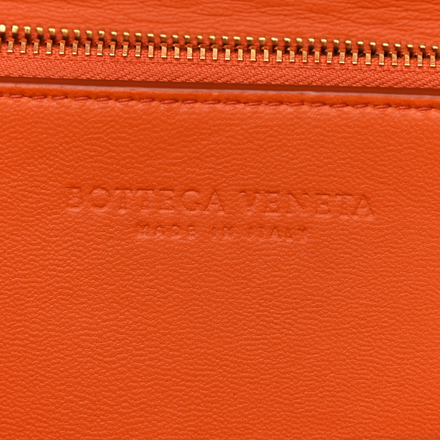 Bottega Veneta Spazzolato Calfskin Classic BV Classic Bag Orange 8 of 10