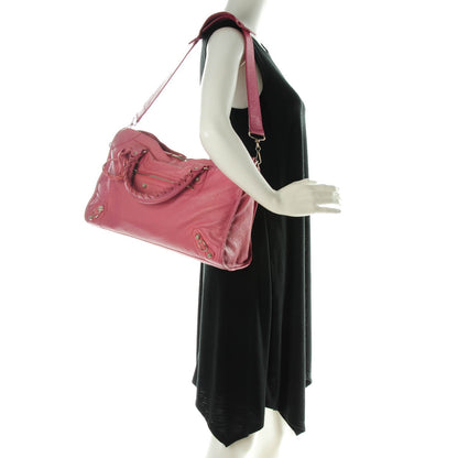 Balenciaga Agneau Giant 12 Silver Hardware City Rose Bombon Raspberry 2 of 7