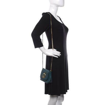 Gucci Dollar Calfskin Small 1973 Chain Shoulder Bag Deep Cobalt 2 of 10