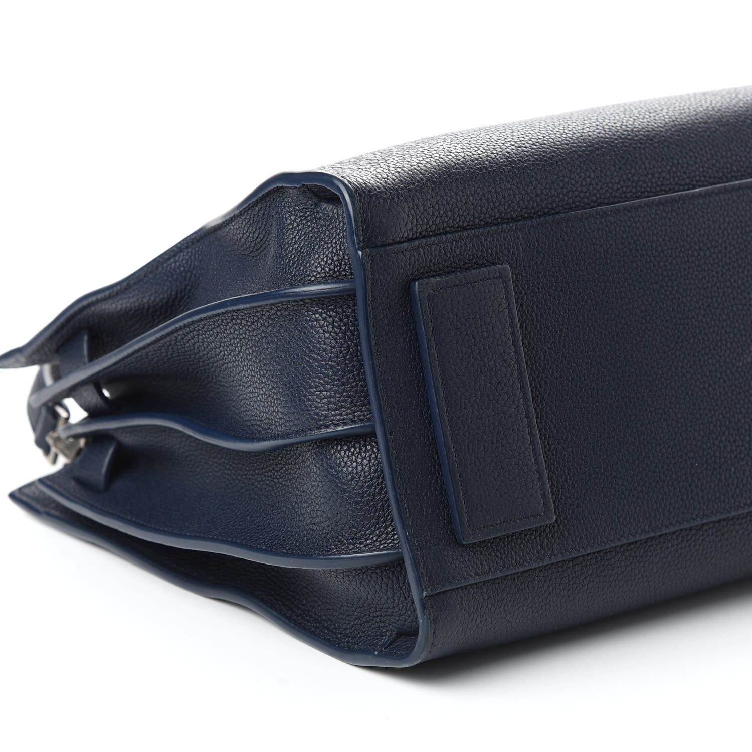 Saint Laurent Grained Calfskin Small Supple Sac De Jour Navy 6 of 14