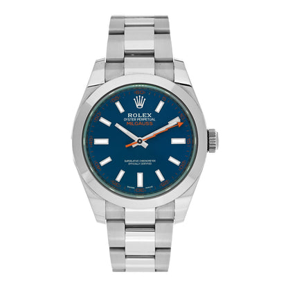 Rolex Stainless Steel 40mm Oyster Perpetual Milgauss Watch Z-Blue 116400GV 1 of 5