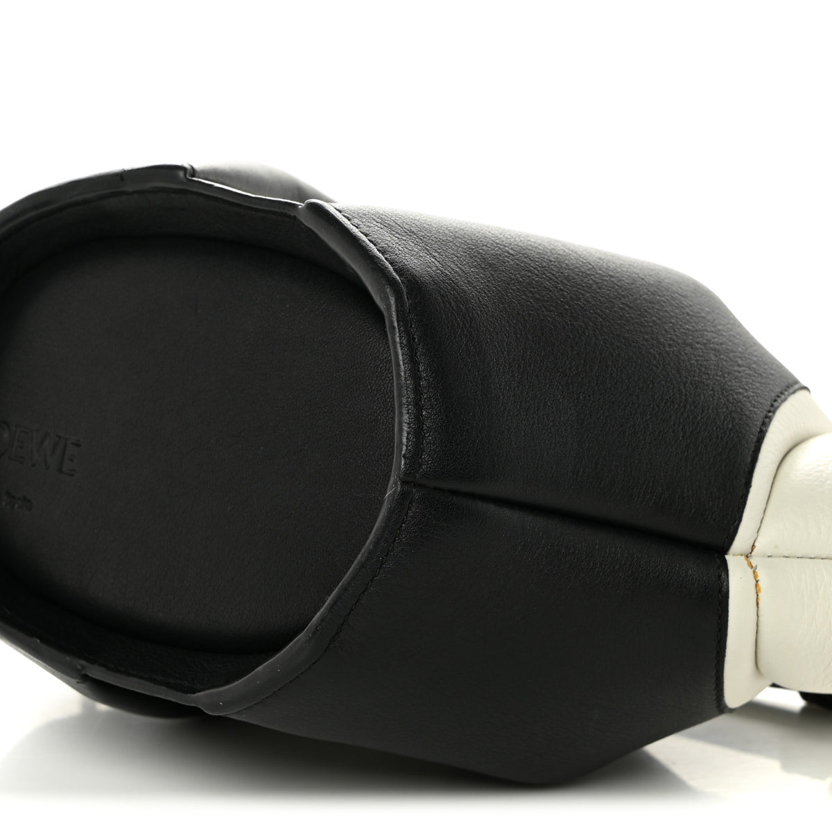 Calfskin Panda Crossbody Black White