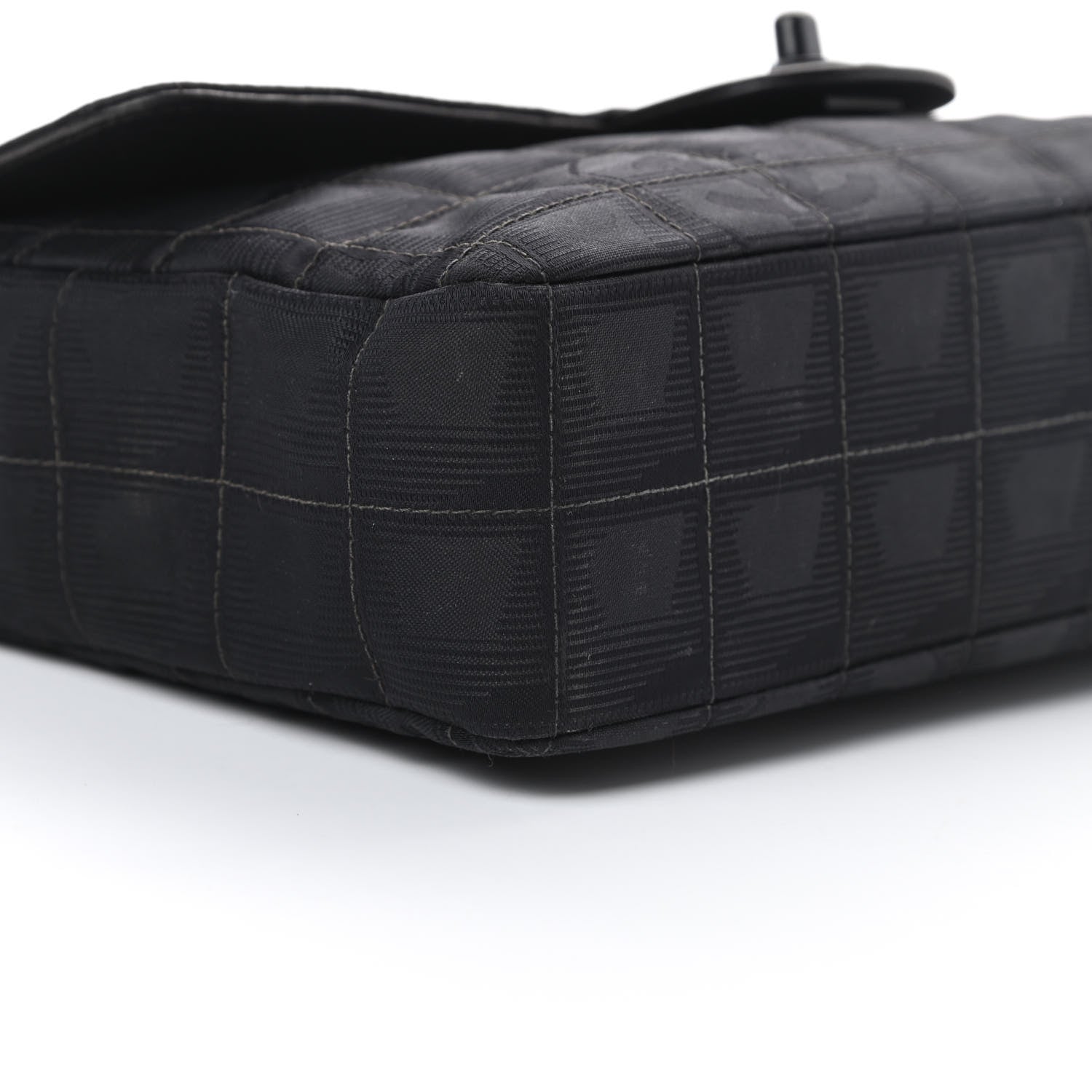 Chanel Nylon Medium Travel Flap Black 9 of 13