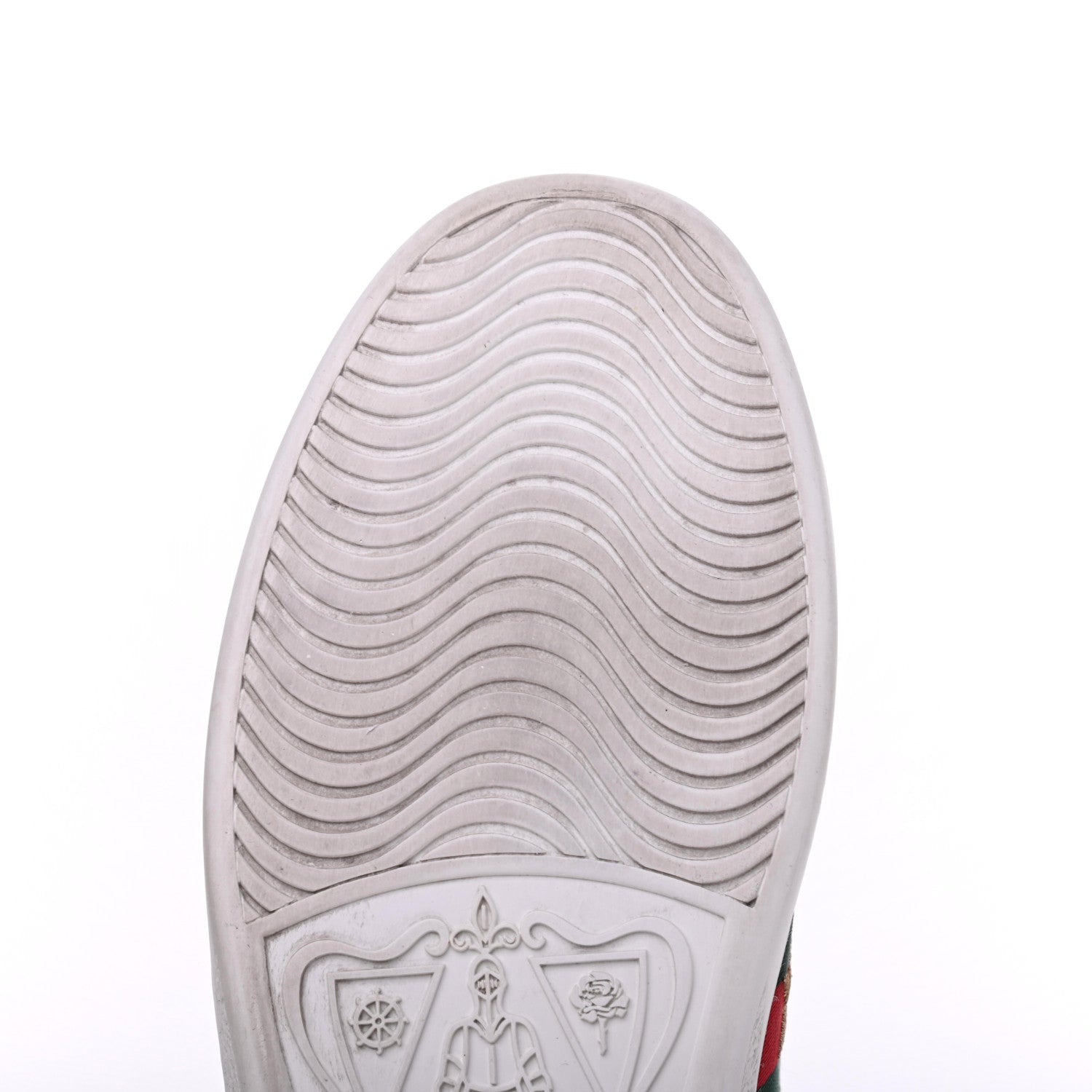 Gucci Calfskin Ayers Web Pineapple Ladybug Embroidered Womens Ace Sneakers 37.5 White 12 of 20