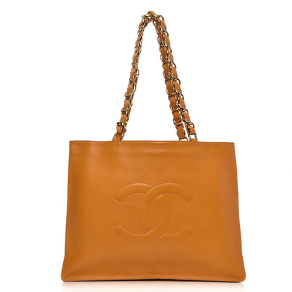 Chanel Lambskin Jumbo CC Shoulder Bag Orange 1 of 12