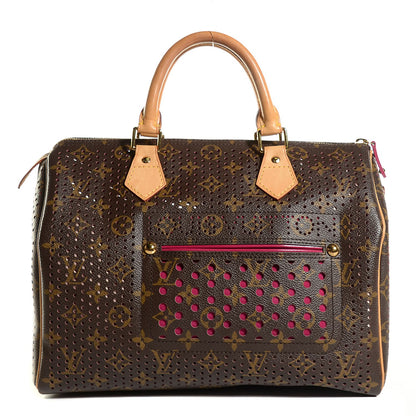 Louis Vuitton Monogram Perforated Speedy 30 Fuchsia 1 of 7