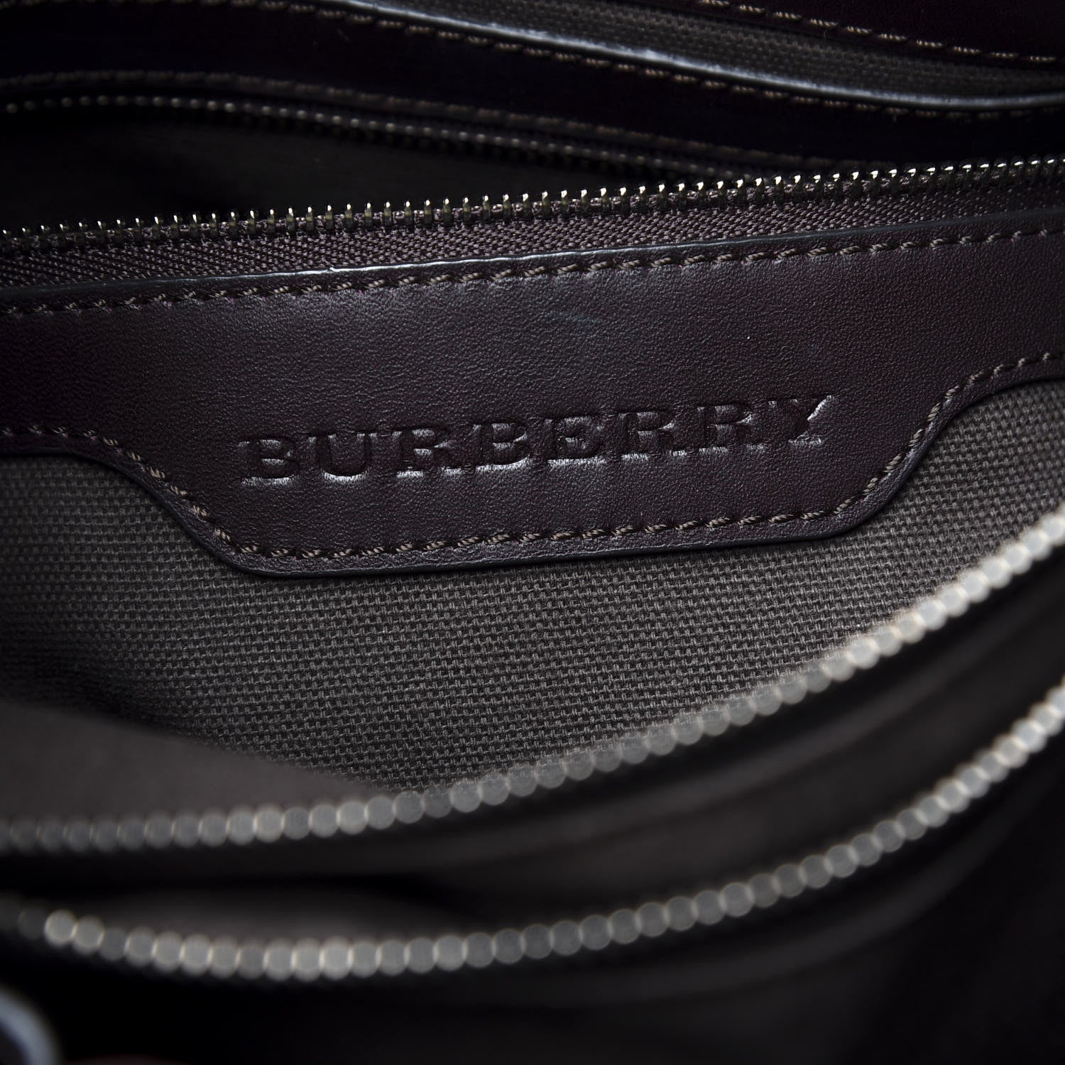 Burberry Smoked Check Medium Walden Belted Hobo Plum 7 of 8
