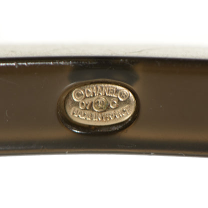 Chanel Resin CC Bangle Black 6 of 6
