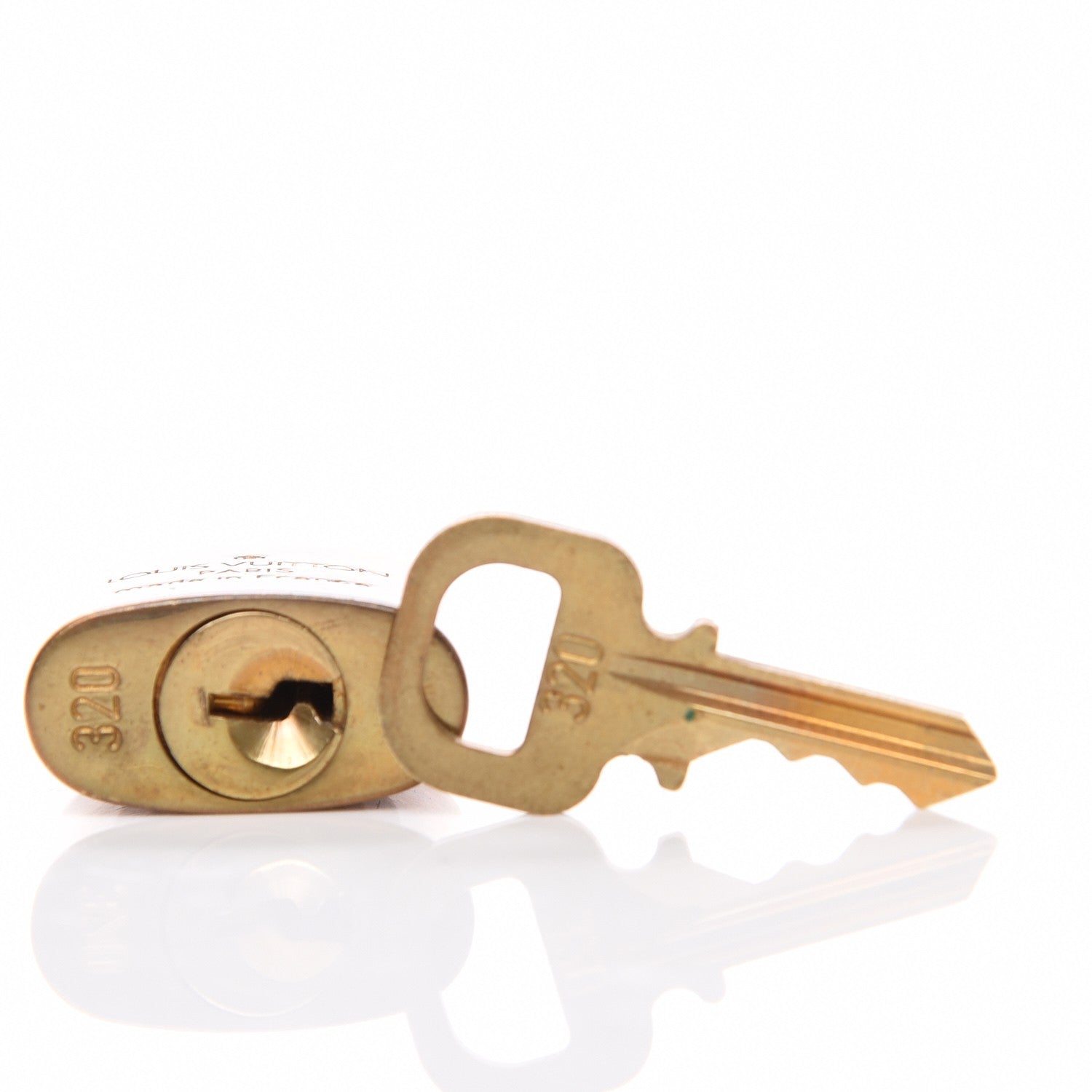 Louis Vuitton Brass Lock and 1 Key Set #320 4 of 4