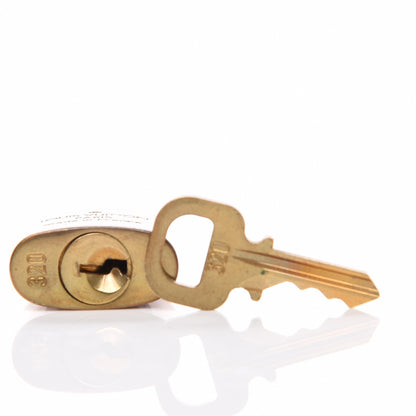 Louis Vuitton Brass Lock and 1 Key Set #320 4 of 4