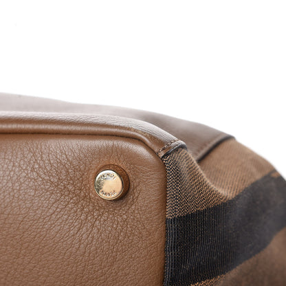 Fendi Pequin Vitello Magnetic Top Satchel Tobacco Foresta 11 of 11