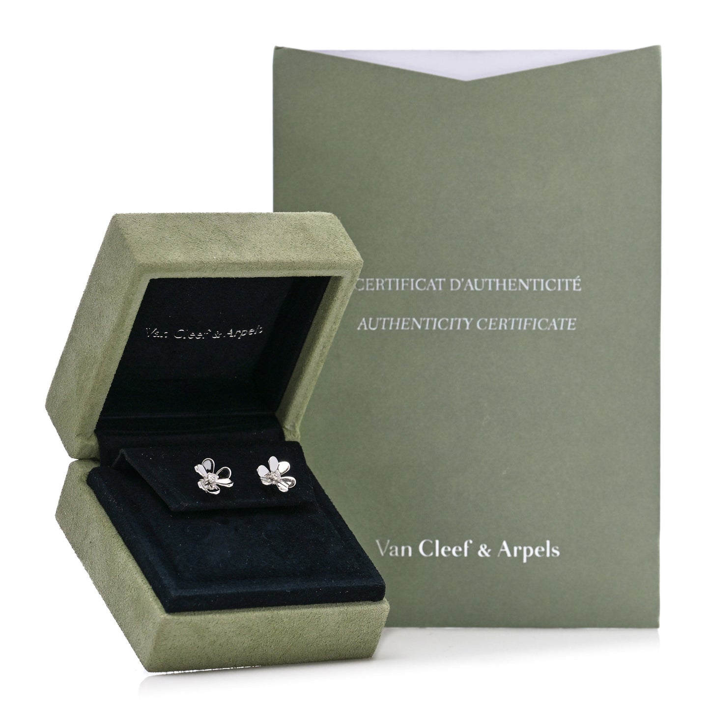 18K White Gold Diamond Mini Frivole Earrings