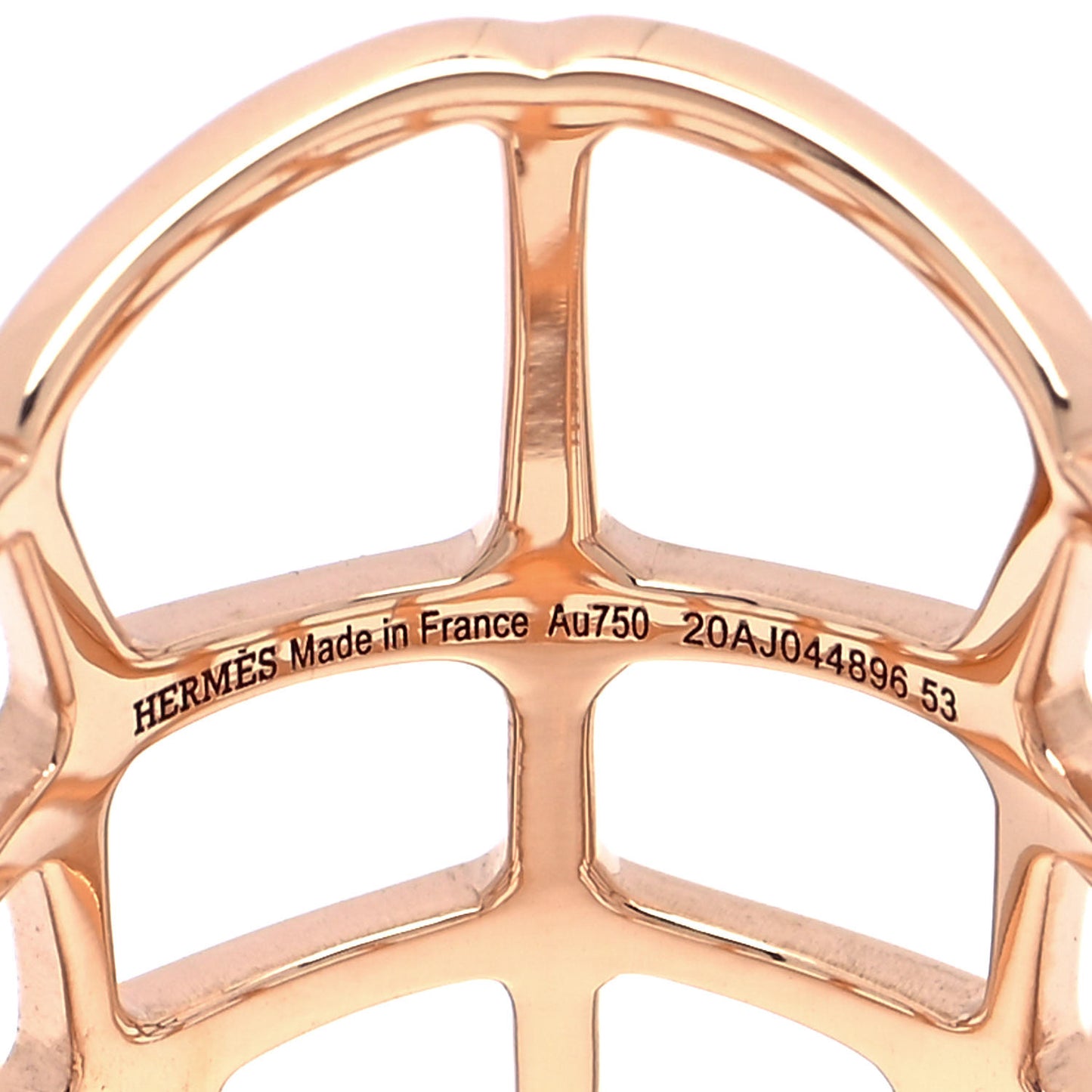18K Rose Gold GM Niloticus Ombre Ring 53 6.25