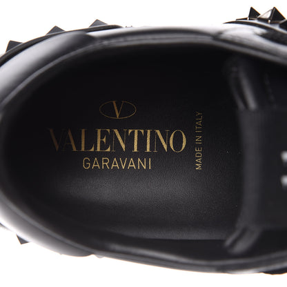 Valentino Garavani Calfskin Womens Rockstud Untitled Open Sneakers size 36.5 Black 7 of 8