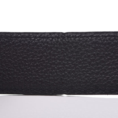 Hermes Togo Box 32mm H Belt 85 Black Rouge H 9 of 18