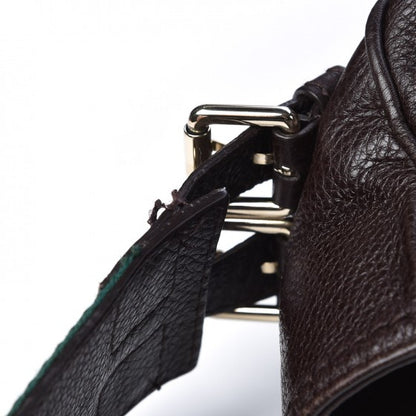 Gucci Pebbled Calfskin Medium Heritage Shoulder Bag Dark Brown 12 of 12