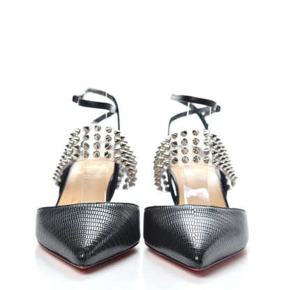 Christian Louboutin Nappa PVC Levita 55 Pumps 39 Black 2 of 8