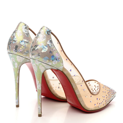 Christian Louboutin Crystal Strass Follies 100 Pumps 40.5 Crystal 4 of 10