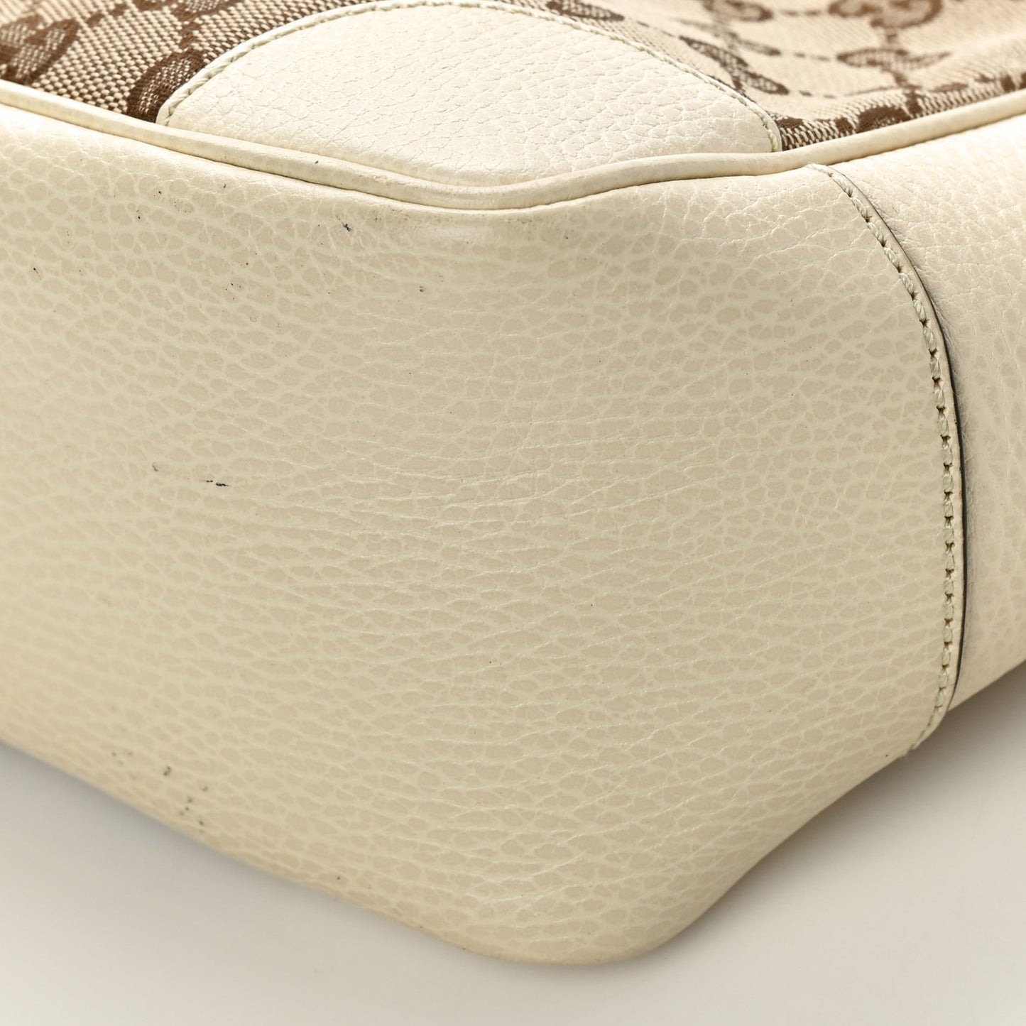 Monogram Small Bree Tote Beige White