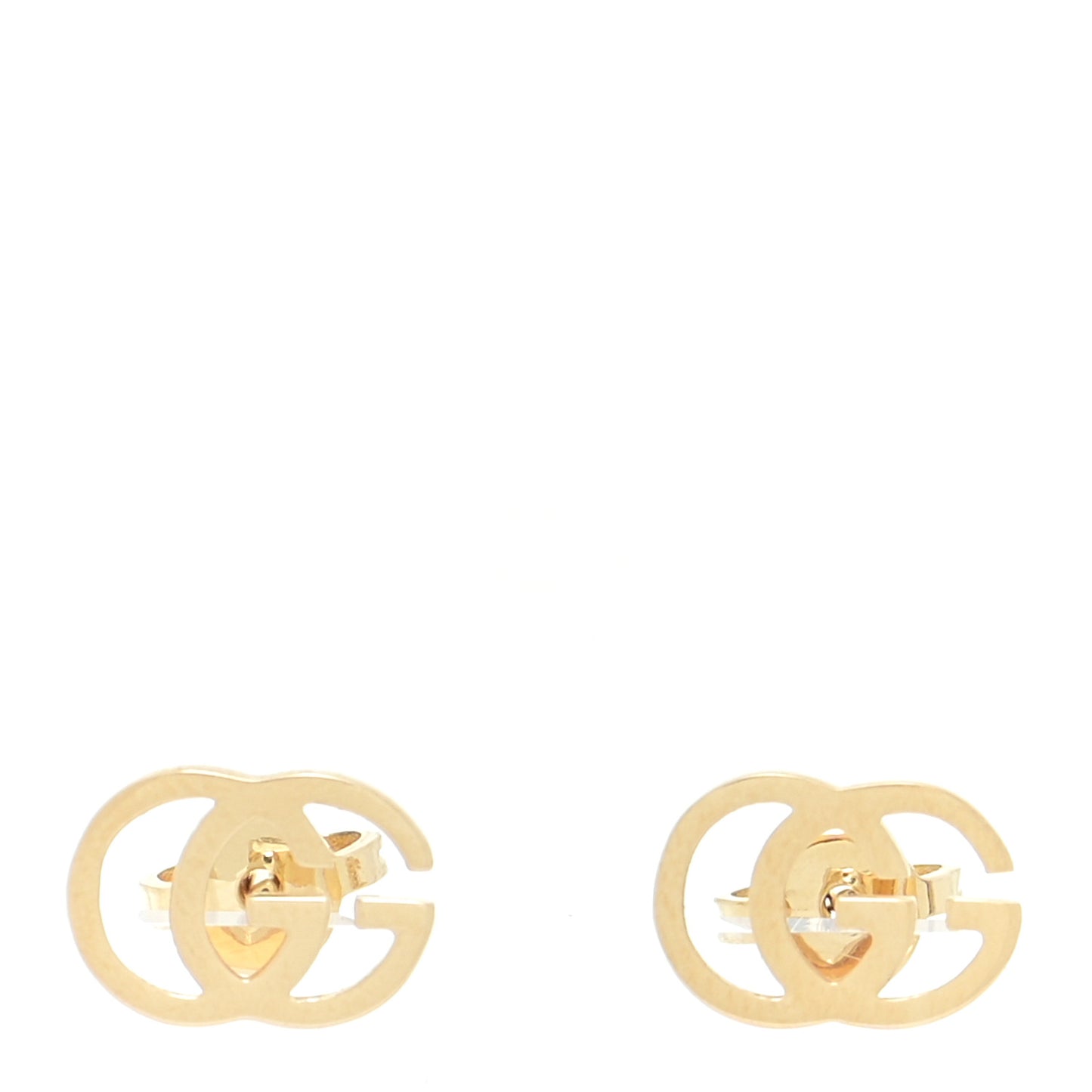 18K Yellow Gold GG Tissue Stud Earrings