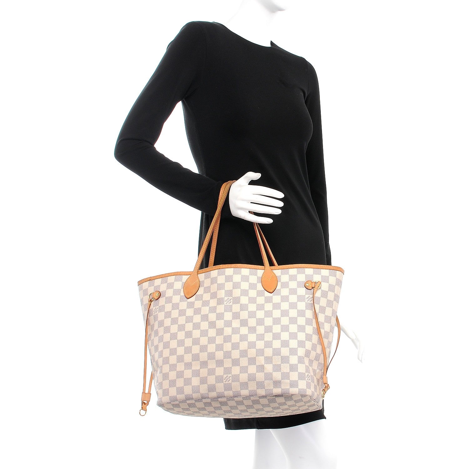 Louis Vuitton Damier Azur Neverfull MM 3 of 16