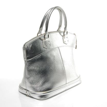 Louis Vuitton Suhali Lockit MM Silver 3 of 8