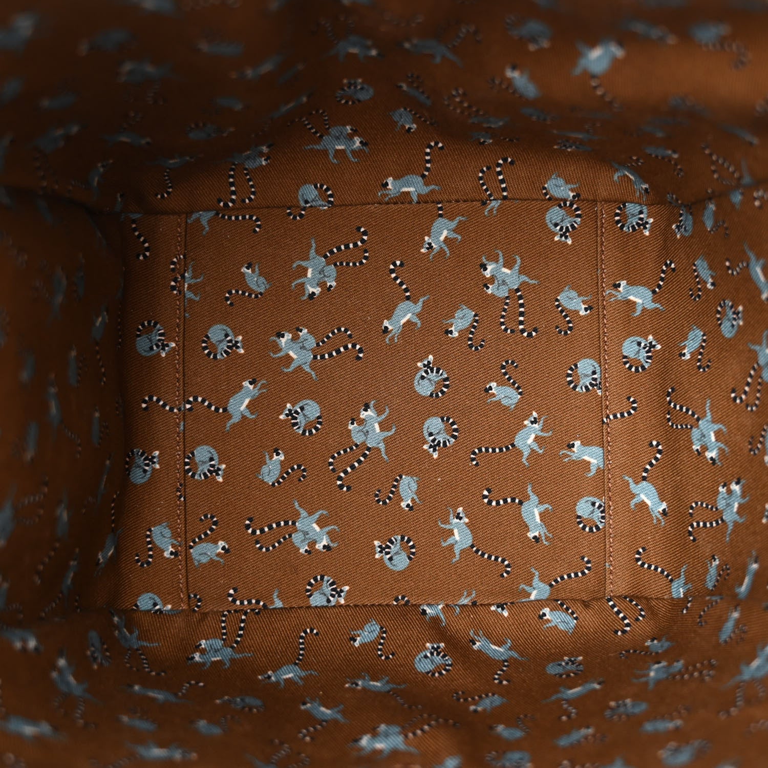 Loewe X SUNA FUJITA Satin Calfskin Lemur Hammock Shoulder Bag Oak 4 of 9