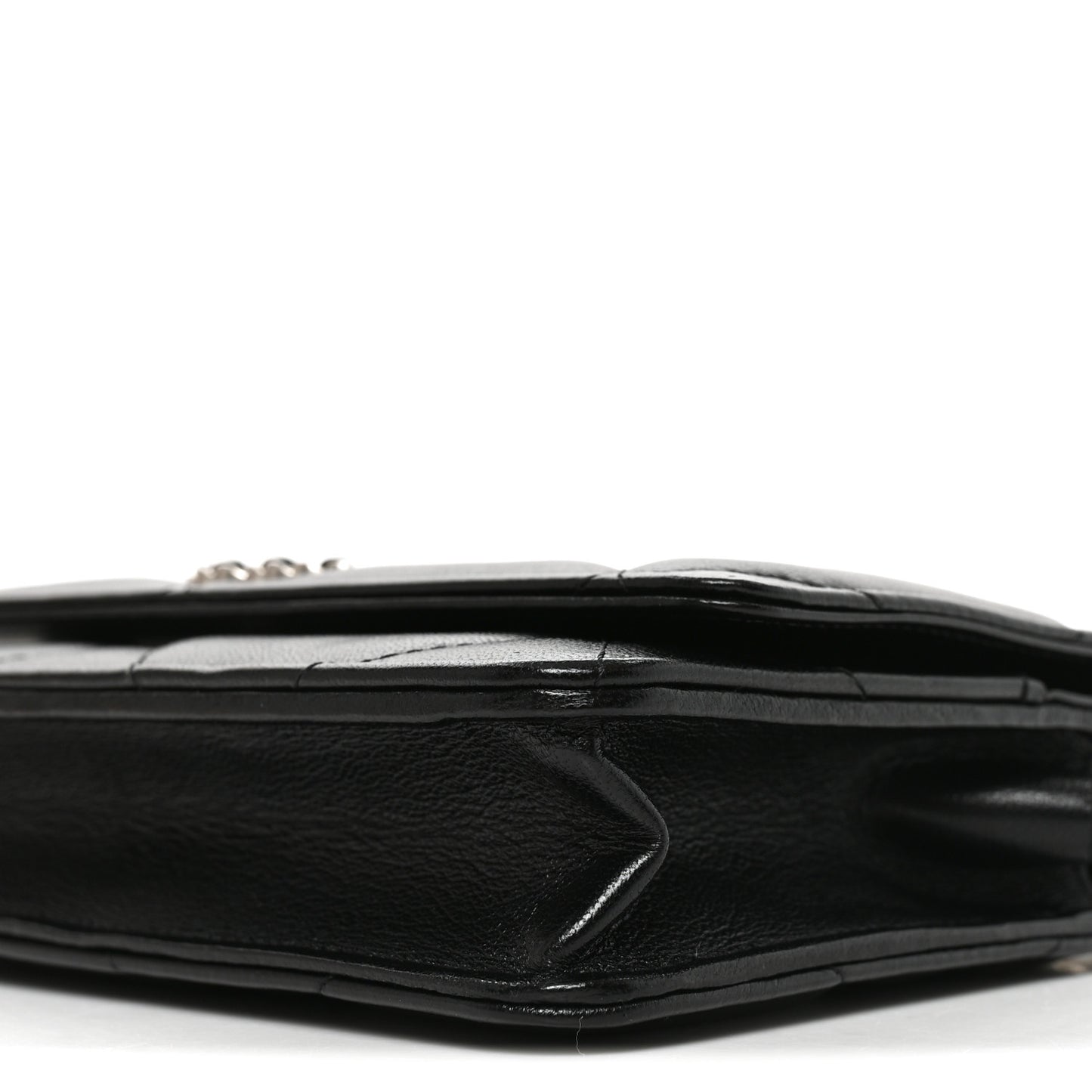 Lambskin Quilted Chanel 19 Wallet On Chain WOC Black