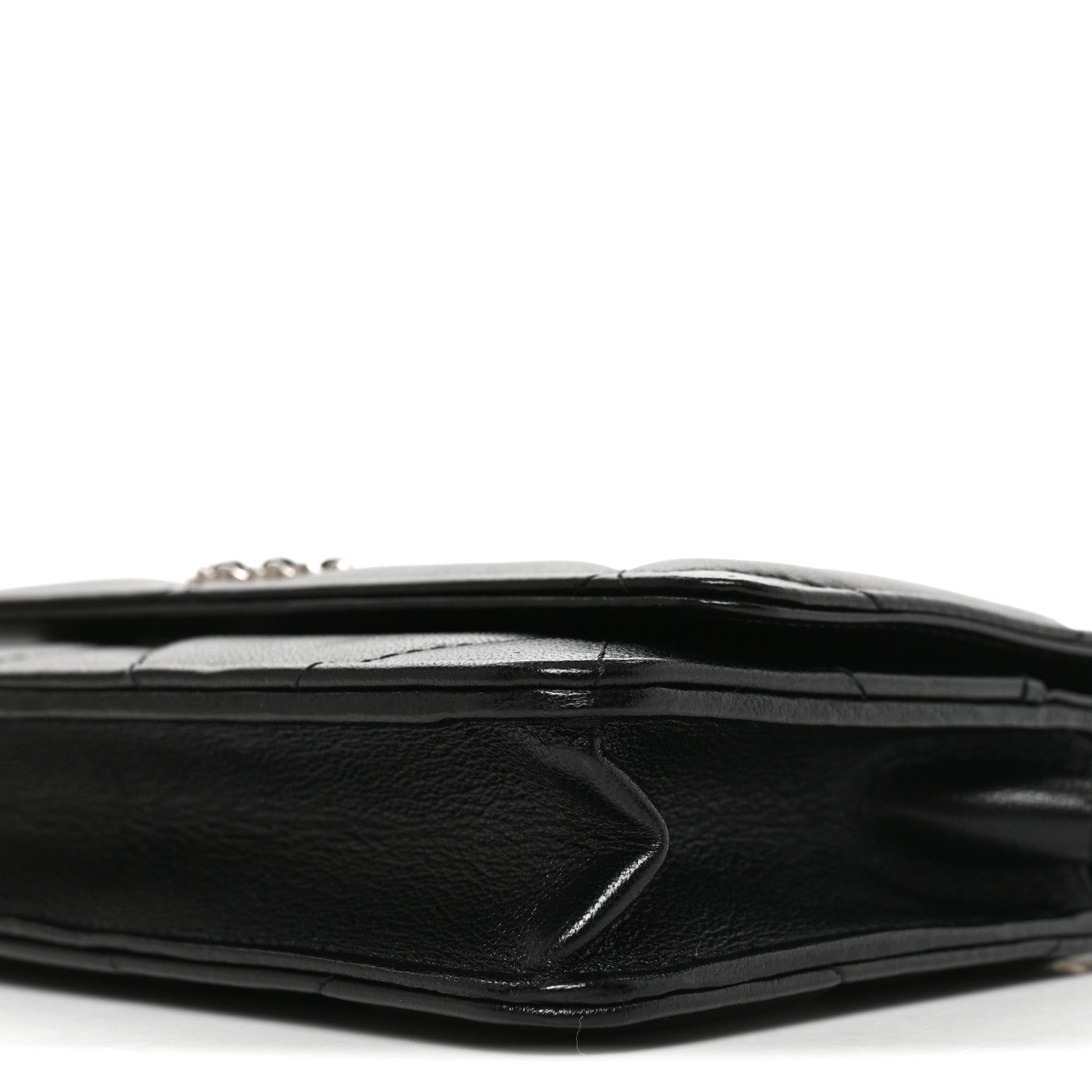 Chanel Lambskin Quilted Chanel 19 Wallet On Chain WOC Black 10 of 10