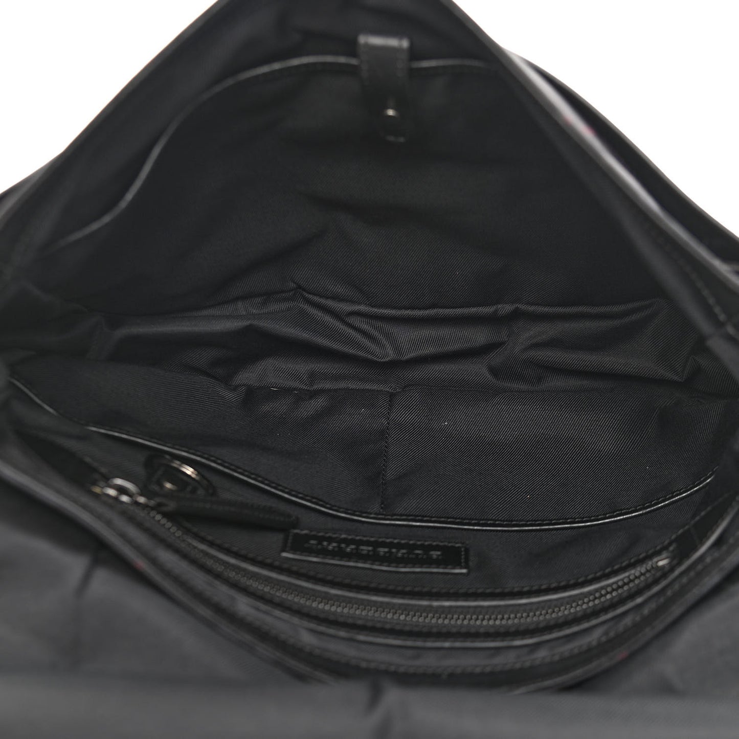 Nylon Smoked Check Messenger Bag