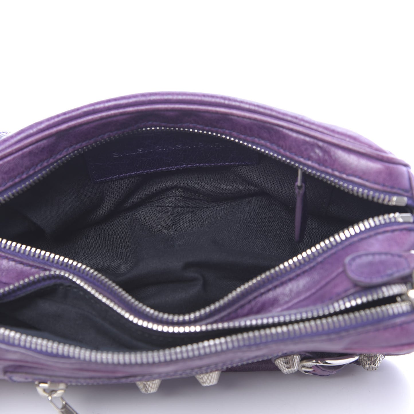 Agneau Giant 12 Silver Hardware Chic Bag Sapphire