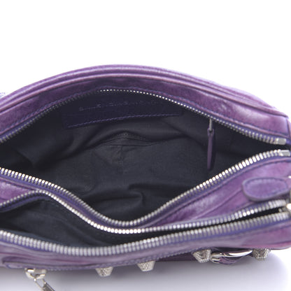 Balenciaga Agneau Giant 12 Silver Hardware Chic Bag Sapphire 6 of 14