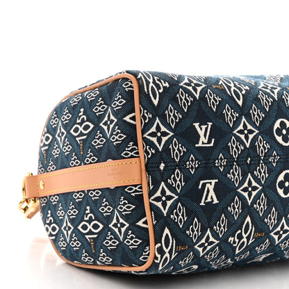 Louis Vuitton Jacquard Since 1854 Speedy Bandouliere 25 Blue 9 of 10