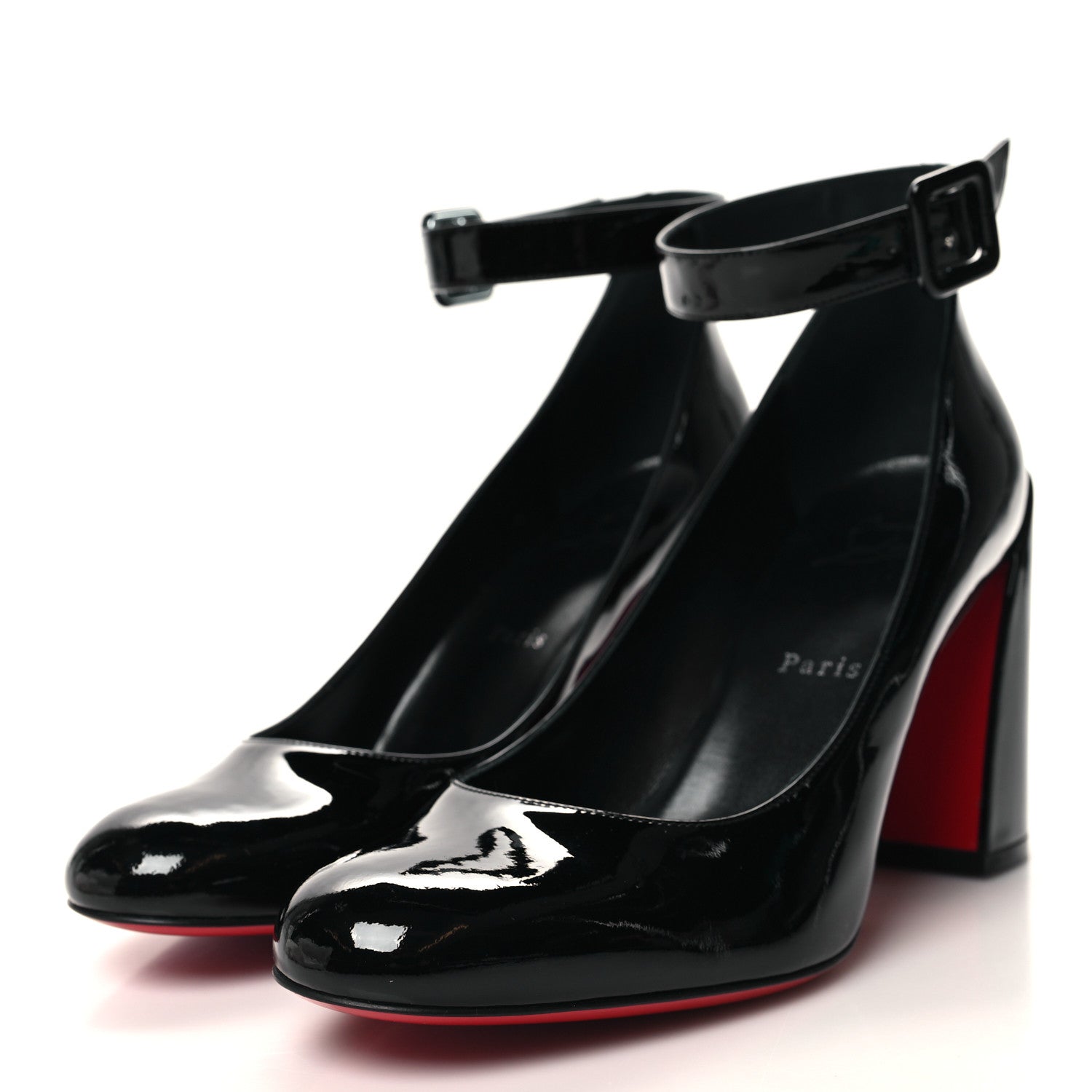 Christian Louboutin Patent Calfskin So Sab 85 Pumps 39.5 Black 3 of 8