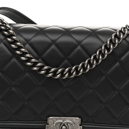 Chanel Lambskin Quilted New Medium Boy Flap Black 8 of 12