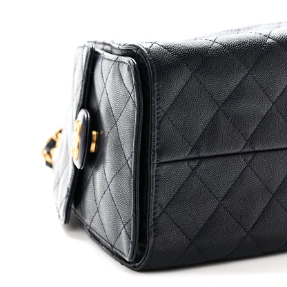 Chanel Caviar Quilted Small Chanel 25 Handbag Dark Navy 9 of 10
