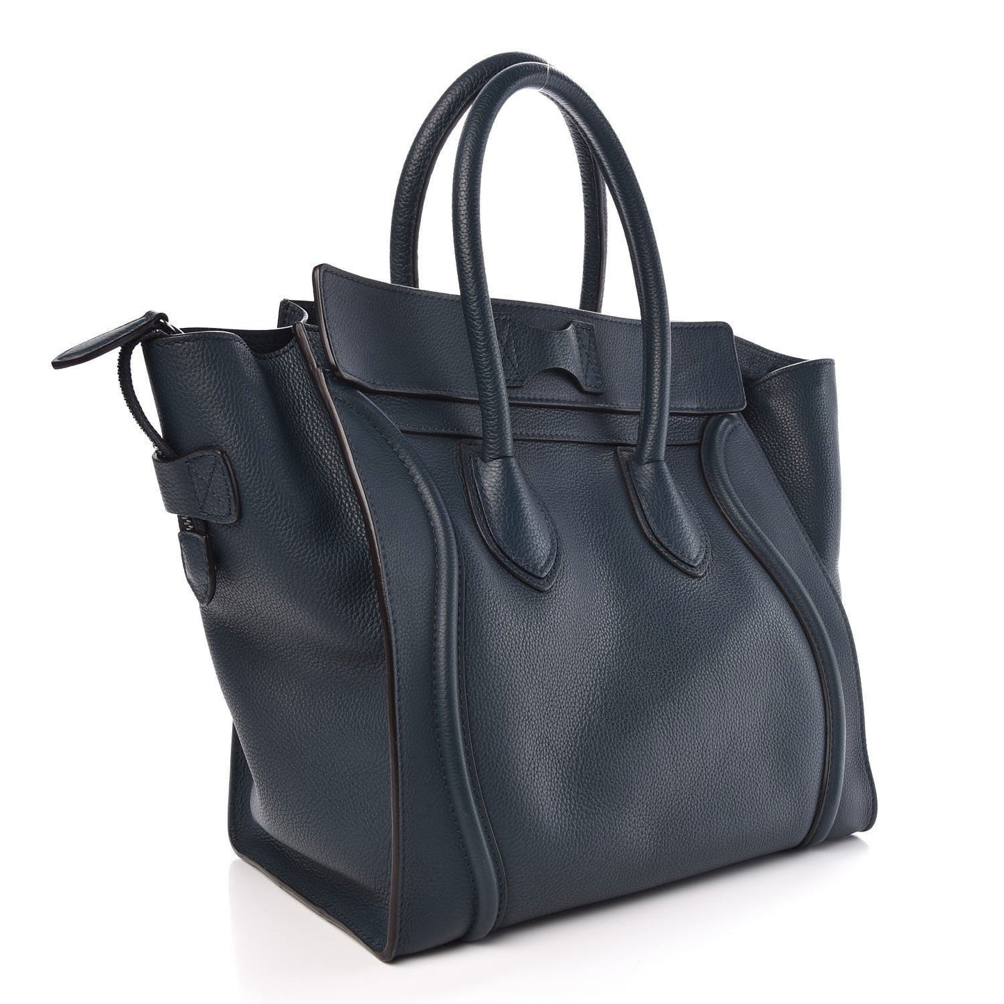 Drummed Calfskin Mini Luggage Orage