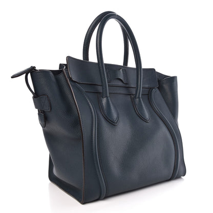 Celine Drummed Calfskin Mini Luggage Orage 3 of 7