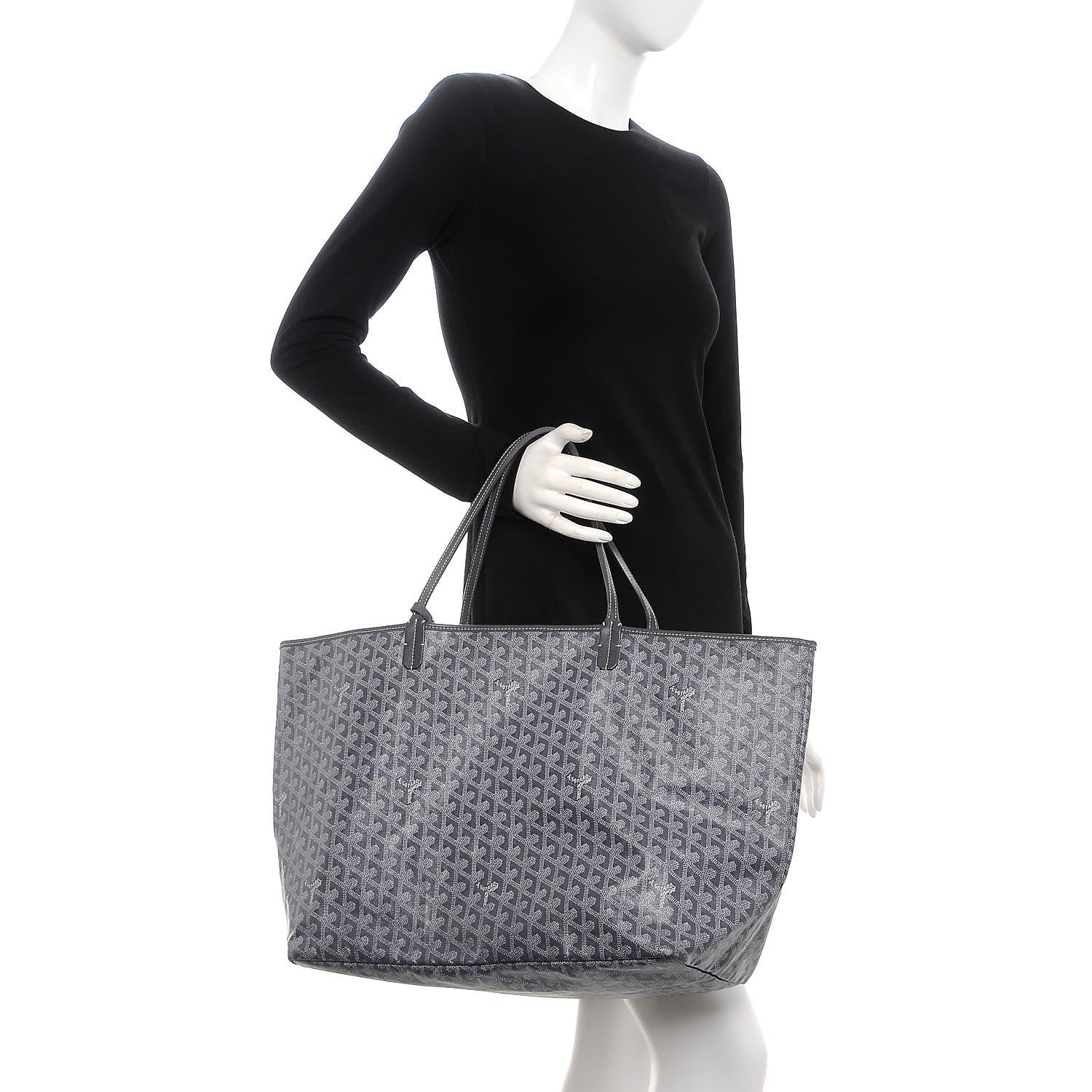 Goyard Goyardine Saint Louis GM Grey 2 of 7