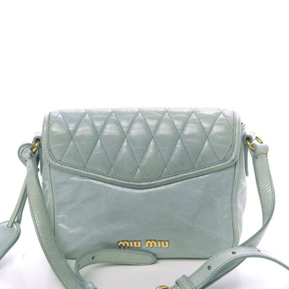 Miu Miu Vitello Shine Trapu Crossbody Bag Astrale 11 of 15