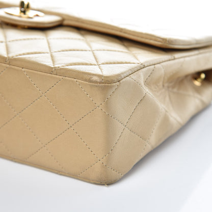 Chanel Lambskin Quilted Small Single Flap Beige 9 of 15