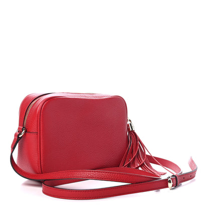 Gucci Pebbled Calfskin Small Soho Disco Bag Tabasco Red 2 of 4
