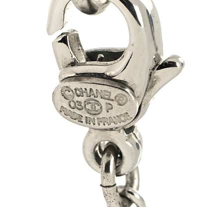 Chanel Metal CC Necklace Silver 5 of 5