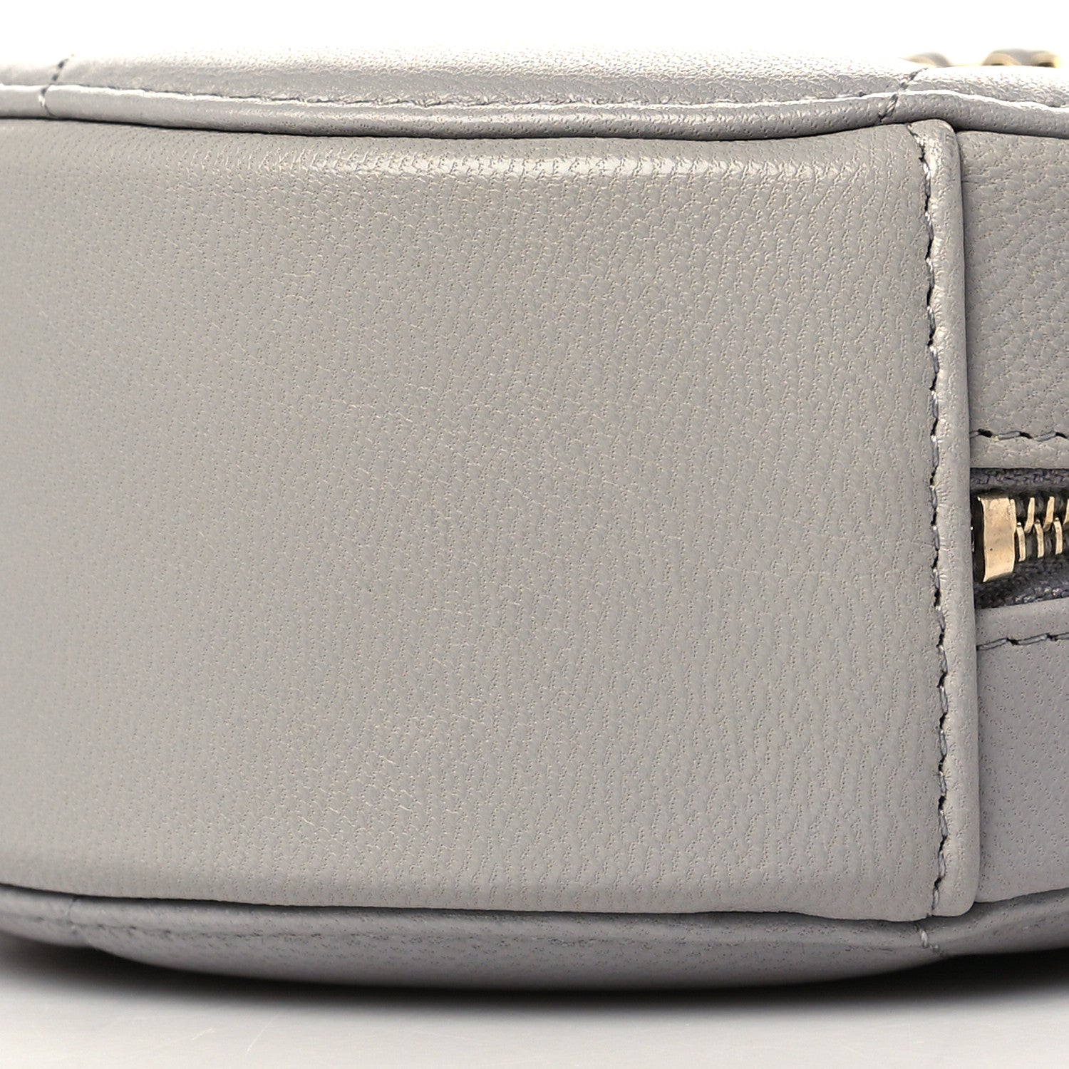 Chanel Lambskin Quilted Chanel 19 Round Clutch With Chain Grey 9 of 9