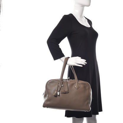Hermes Taurillon Clemence Victoria II 35 Etoupe 2 of 12