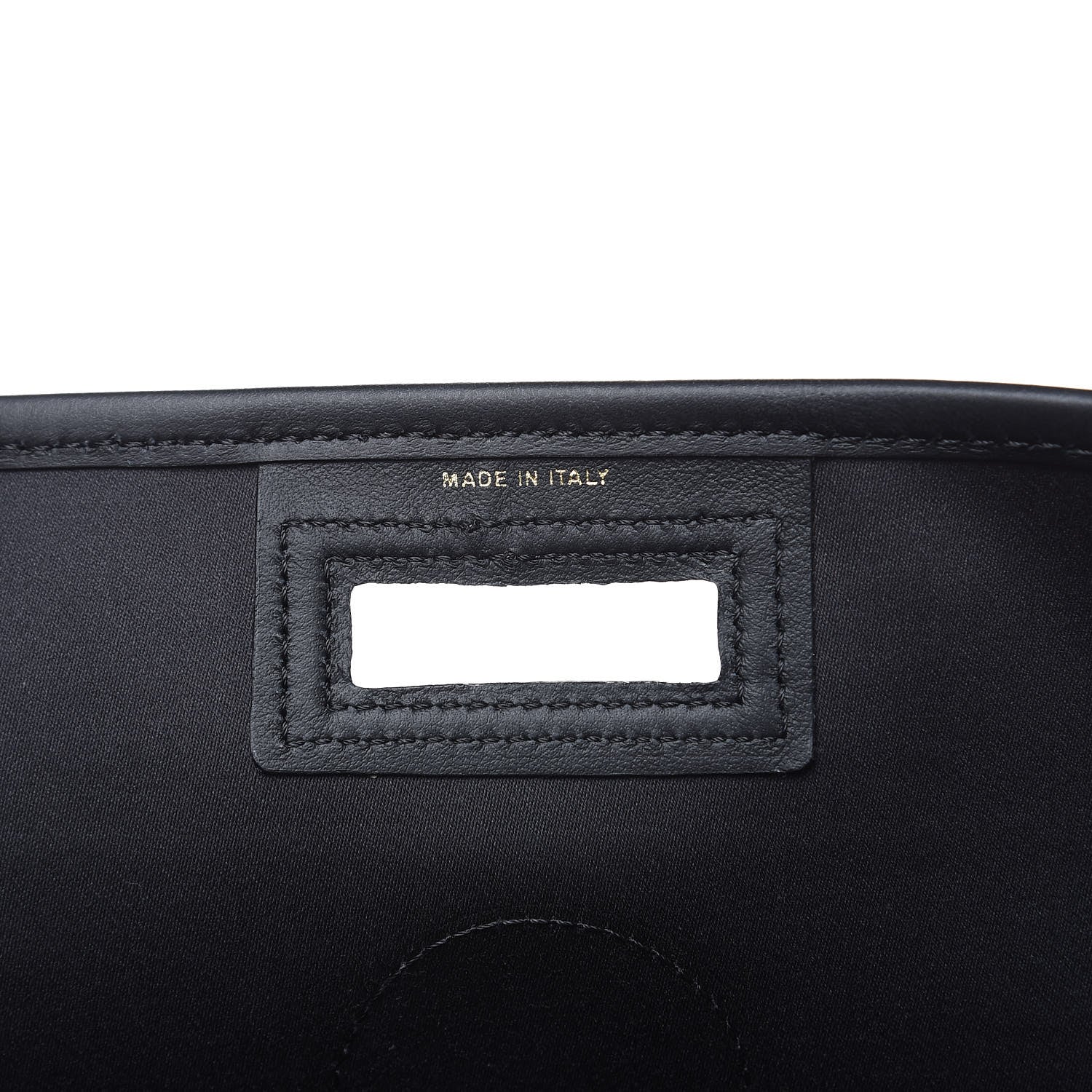 Fendi Glazed Fabric Vitello Century FF 1974 Stamp Patch Medium Peekaboo Defender Cover Mogano Panna Black 6 of 10