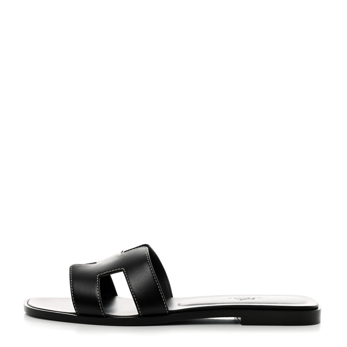 Box Calfskin Oran Sandals 39.5 Black